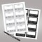 Avery Adhesive Name Tags, Wedding Guest, Black & Gray, 2-1/3" x 3-3/8", 80 Name Stickers (80023)